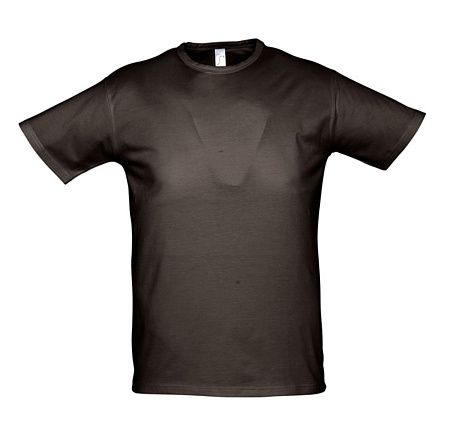 Футболка мужская Milano 190, темно-коричневая (шоколад), размер XXL