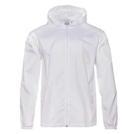 Ветровка унисекс STAN дюспо 210T, 85, 59, Белый,  (10/1)  (48/M)