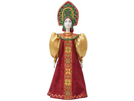 Подарочный набор: кукла фарфоровая, чай "Малина с мятой"