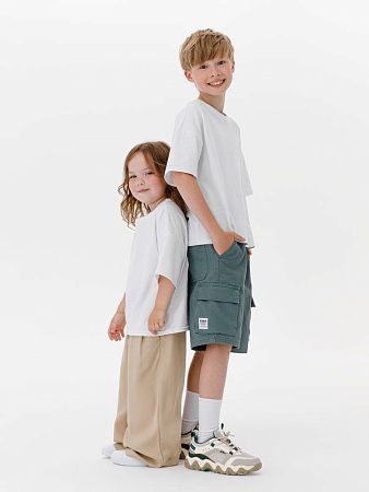 Футболка детская оверсайз Teezer, белая, размер 10 лет (134-140 см)