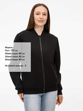 Бомбер унисекс Estado, черный, размер L