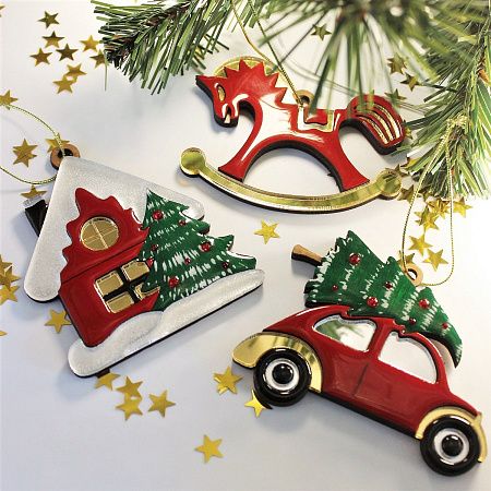 Ёлочная игрушка Домик