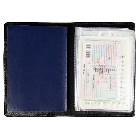 Набор подарочный Solution Prestige Quadro (Блокнот Flexy Forest Urban Latte в суперобложке Country Leather Sky, обложка для автодокументов Leather Sun, футляр для кредитных карт/картхолдер Leather Way)