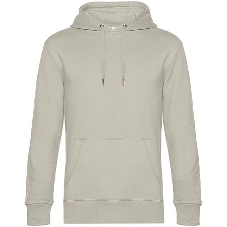 Толстовка с капюшоном унисекс King, дымчато-серая, размер S