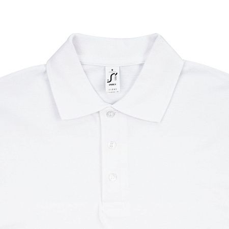 Рубашка поло мужская Spring 210, белая, размер XXL