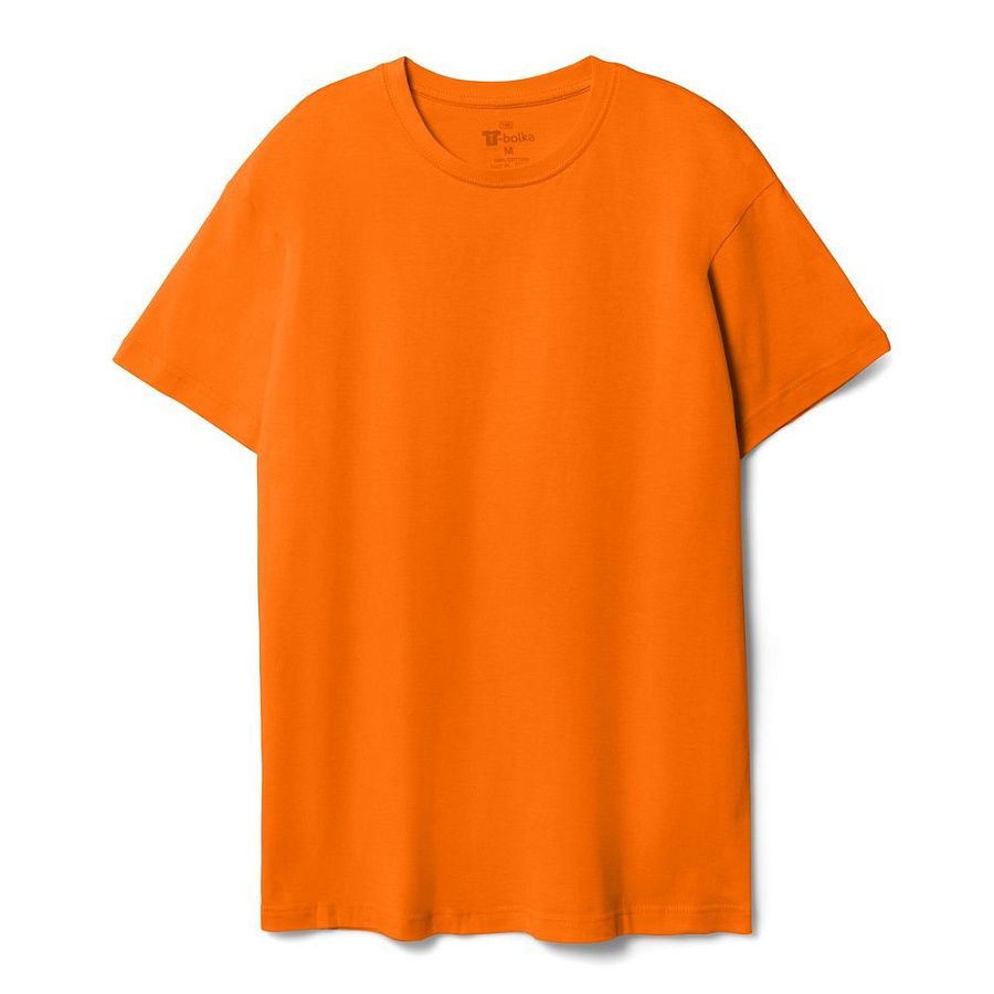 Футболка унисекс T-bolka 140, оранжевая под нанесение