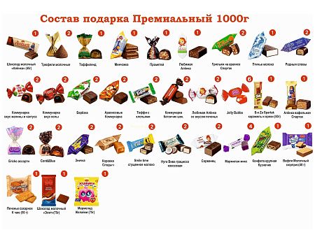 №4 ХУДОЖНИК 1000 грамм новогодний подарок премиальный