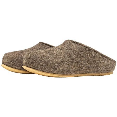 Домашние валенки Step, серо-коричневые (натуральные), размер 35