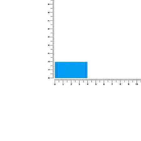 Лейбл из ПВХ Dzeta, XS, голубой