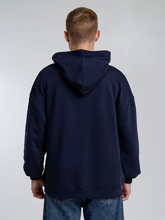 Худи оверсайз Kulonga Comfort, темно-синее, размер XS/S