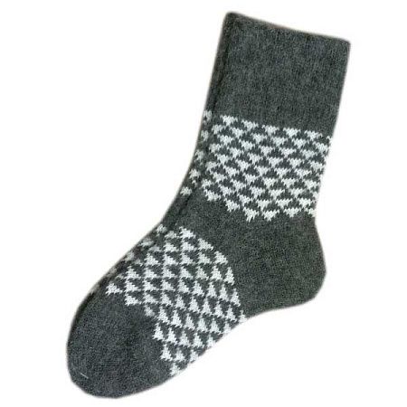 Шерстяные носки с орнаментом, женские, цвета на выбор