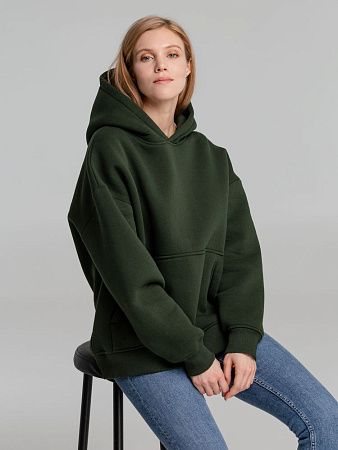 Худи Kulonga Oversize, темно-зеленый (хаки), размер XL/2XL