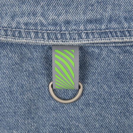 Лейбл тканевый Epsilon, S, серый