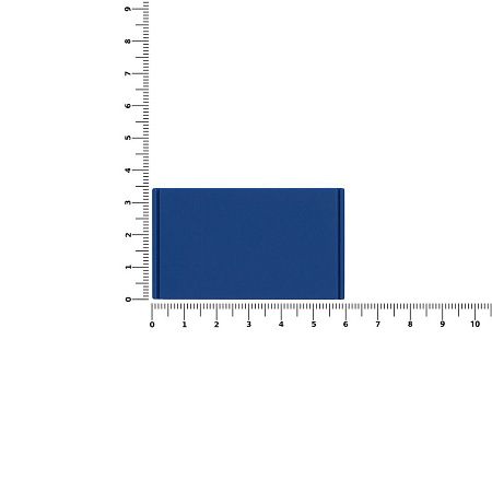 Лейбл из ПВХ Dzeta, M, синий