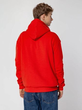 Толстовка с капюшоном Unit Kirenga Heavy, красная, размер XS