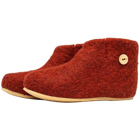 Домашние валенки Wild, красно-коричневые (терракот), размер 41