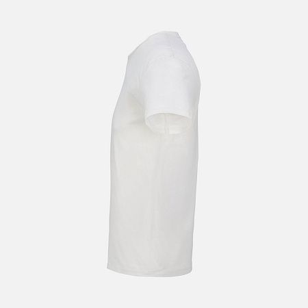 Футболка унисекс Regent с V-образным вырезом, молочно-белая, размер XS