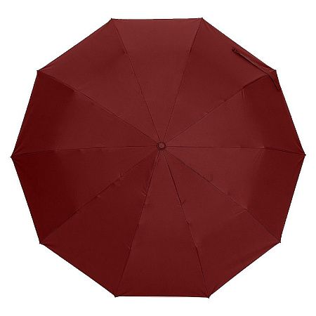 Зонт складной автоматический Forest Marseilles Bicolor, диаметр 117 см, 10 панелей, с UV защитой,  в подарочной коробке, бордовый
