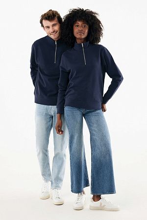 Свитшот на молнии Iqoniq Elgon из переработанного хлопка, 300 г/м²