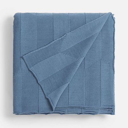 Плед Rombus, синий (дымчатый)