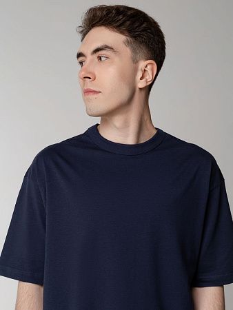 Футболка оверсайз мужская Boxy Men, синяя (джинс), размер XXL