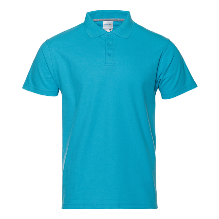 Рубашка поло мужская STAN хлопок/полиэстер 185, 104, Бирюзовый,  (32)  (50/L)