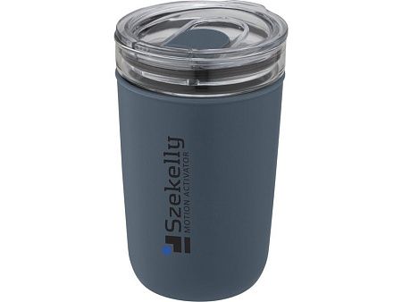 Стеклянная кружка «Bello» с внешней стенкой из переработанного пластика