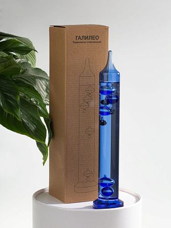 Термометр стеклянный «Галилео», голубой