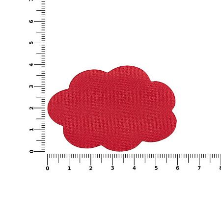 Наклейка тканевая Lunga Calum, L, красная