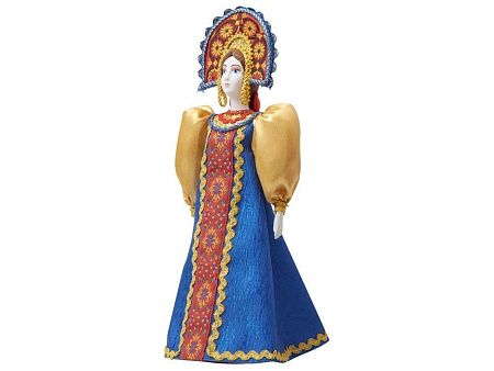 Подарочный набор: кукла фарфоровая, мёд с гецким орехом