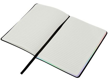 Блокнот А5 в гибкой обложке «Fellini» с голографическим срезом