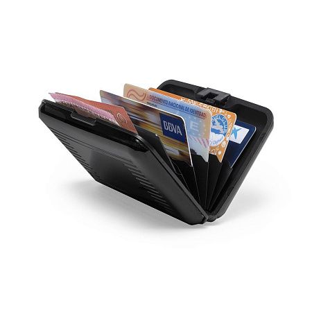 Футляр "Trust" для банковских карт и визиток с RFID - защитой от считывания данных, серебристый