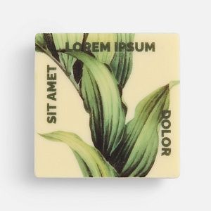 Печенье Dream White в белом шоколаде, квадрат