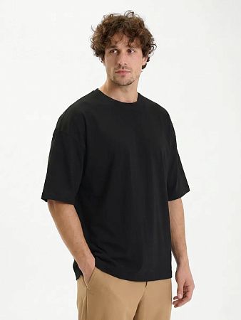 Футболка Oversize Premium 210, черная, размер S