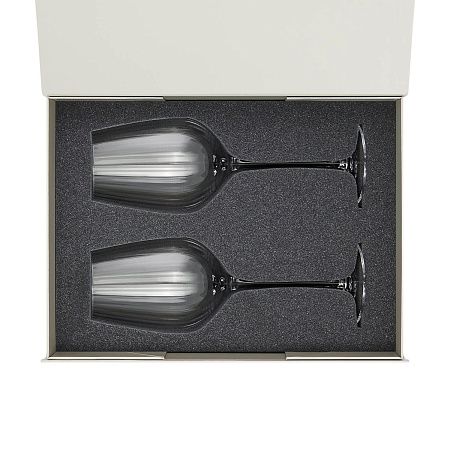 Подарочный набор 2 бокала для вина Blanche в серой коробке