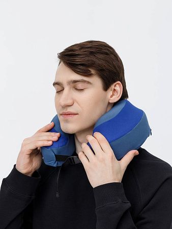 Дорожная подушка Piligrim, синяя