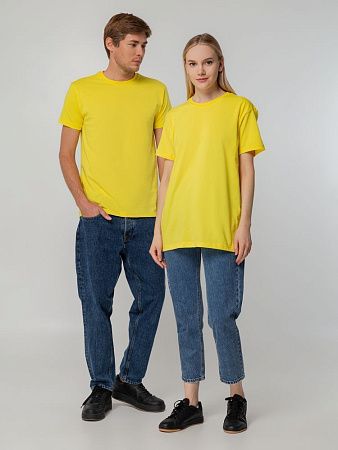 Футболка унисекс T-bolka 140, желтая, размер 3XL