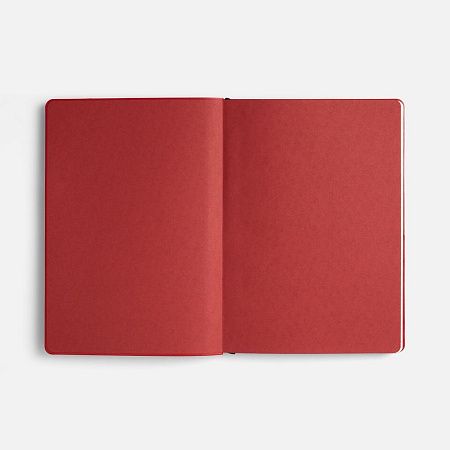 Ежедневник Doppio, недатированный, черный с красным