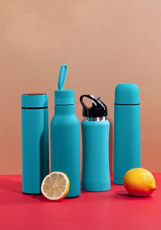 Бутылка для воды "Индиана" 600 мл, покрытие soft touch