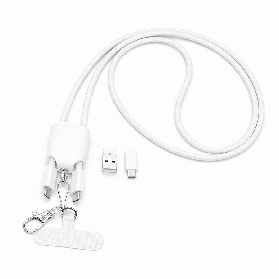 Кабель - ланьярд МультиЛинк 66 Вт, белый
