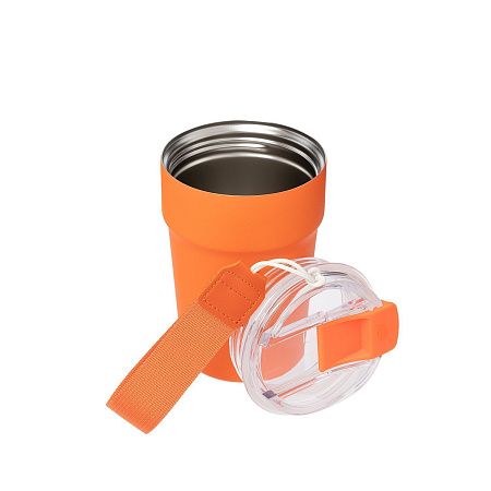 Термокружка вакуумная Monaco, оранжевая