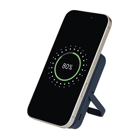 Внешний аккумулятор Юнион PD (Union PD) 10000mAh с функцией беспроводной зарядки 15W, синий