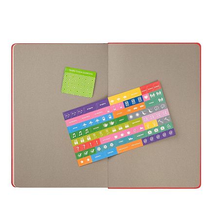 Ежедневник Рейн (Rain) недатированный, красный