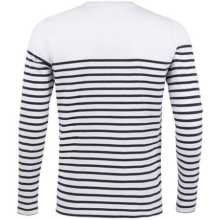 Футболка мужская с длинным рукавом Matelot LSL Men, белая с синим, размер S