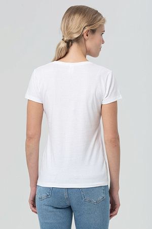 Футболка женская Miss 150, белая, размер S