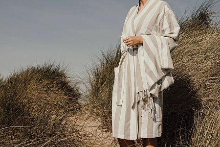 Халат VINGA Ornos из переработанного хлопка GRS, S/M