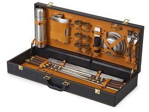 Подарочный набор, цвет: коричневый, серебристый