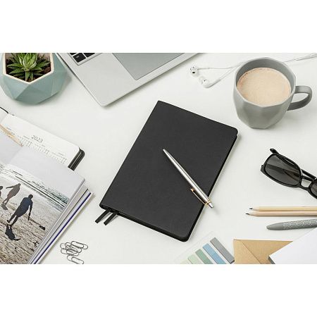 Ежедневник Flexy Milano B6, черный, недатированный, в гибкой обложке