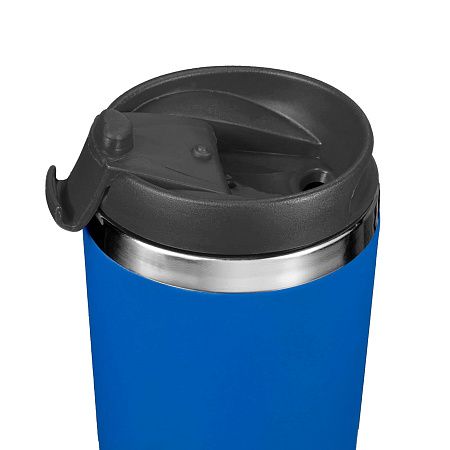 Термокружка KOMO SOFT 420мл. Синяя с черной крышкой 6061.01