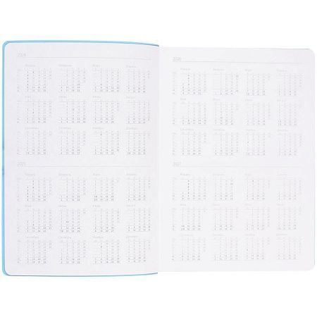 Ежедневник Flexpen Shall, недатированный, голубой